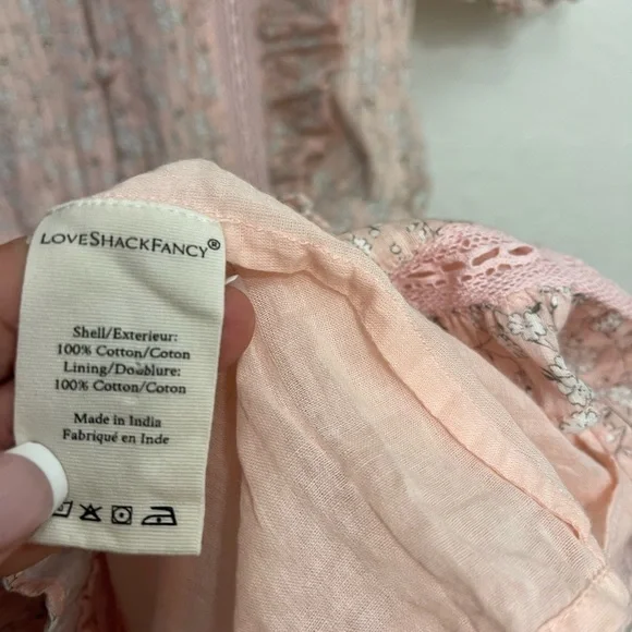 LoveShackFancy Sutton Dress Rosemist - Picture 5 of 6